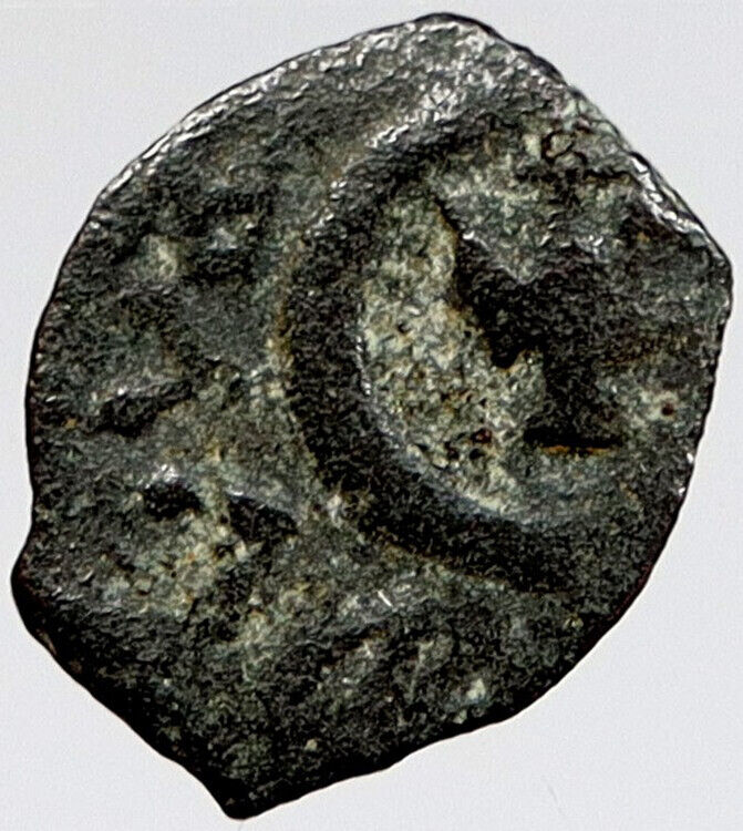 80BC Biblical Jerusalem Widow's Mite ALEXANDER JANNAEUS Coin HENDIN 1153 i121100