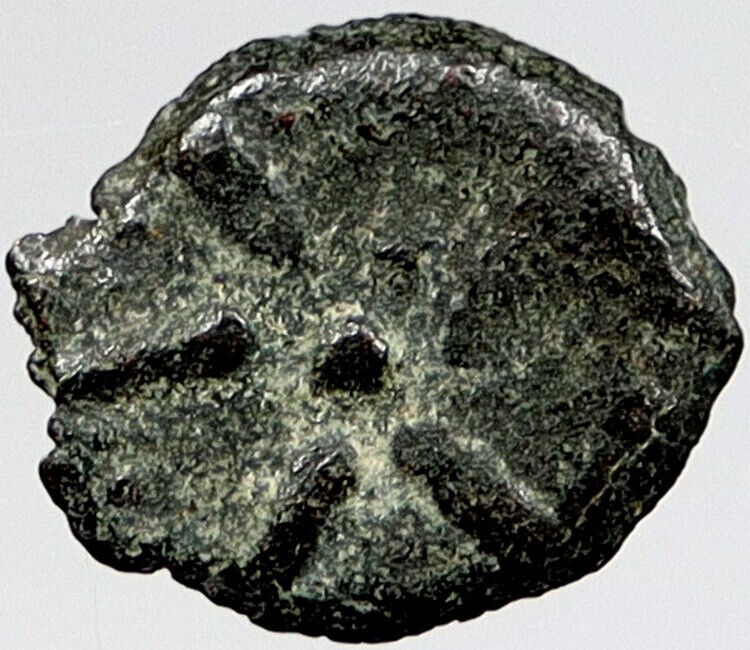 80BC Biblical Jerusalem Widow's Mite ALEXANDER JANNAEUS Coin HENDIN 1153 i121112