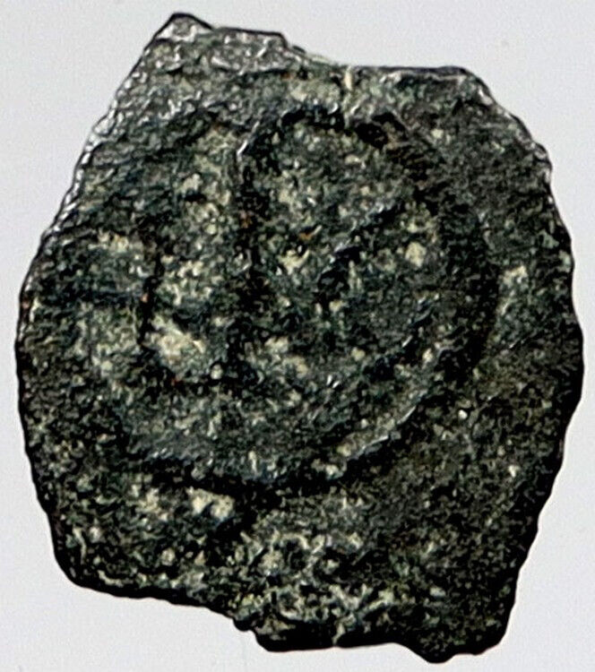 80BC Biblical Jerusalem Widow's Mite ALEXANDER JANNAEUS Coin HENDIN 1153 i121117