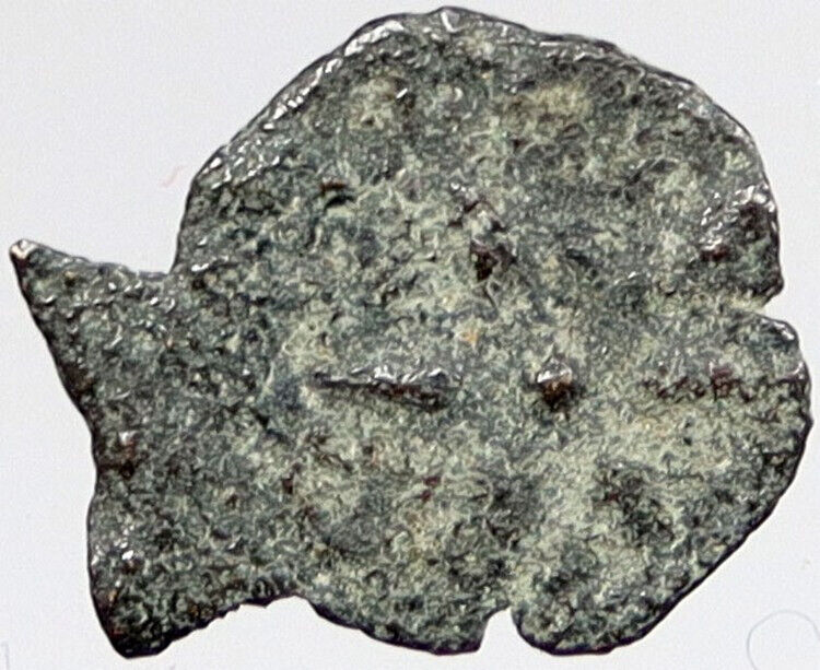 80BC Biblical Jerusalem Widow's Mite ALEXANDER JANNAEUS Coin HENDIN 1153 i121145