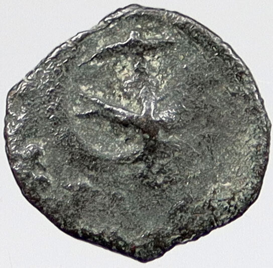 80BC Biblical Jerusalem Widow's Mite ALEXANDER JANNAEUS Coin HENDIN 1153 i121136