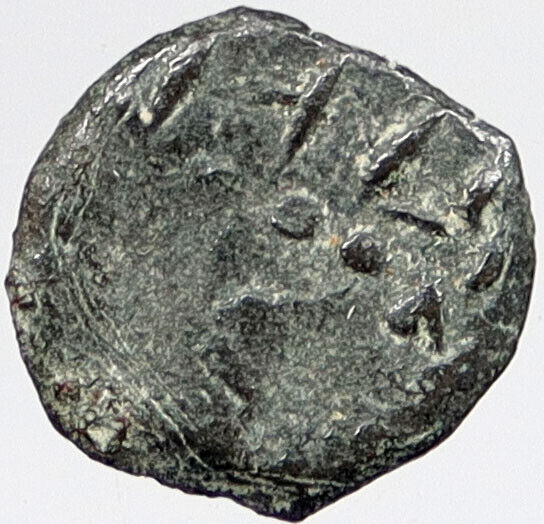 80BC Biblical Jerusalem Widow's Mite ALEXANDER JANNAEUS Coin HENDIN 1153 i121136