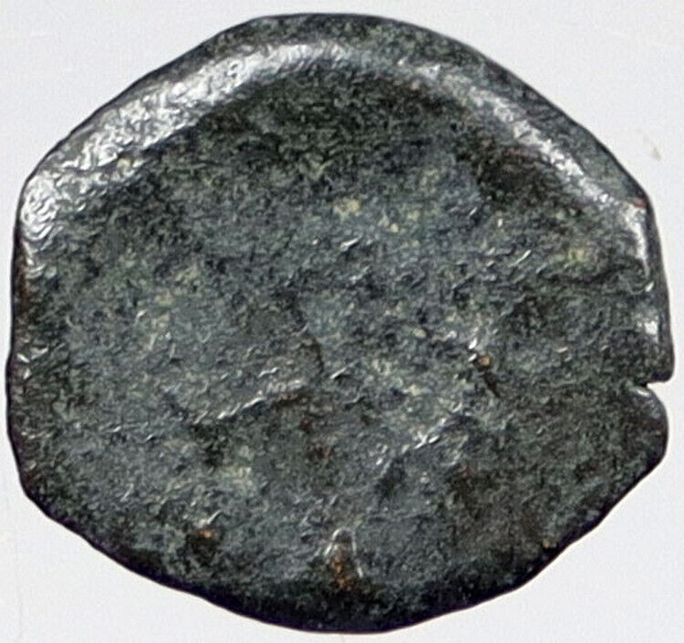 80BC Biblical Jerusalem Widow's Mite ALEXANDER JANNAEUS Coin HENDIN 1153 i121142