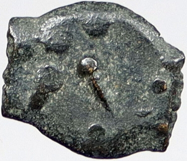 80BC Biblical Jerusalem Widow's Mite ALEXANDER JANNAEUS Coin HENDIN 1153 i121141