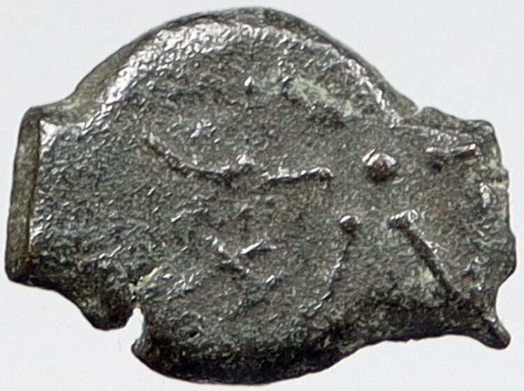 80BC Biblical Jerusalem Widow's Mite ALEXANDER JANNAEUS Coin HENDIN 1153 i121147