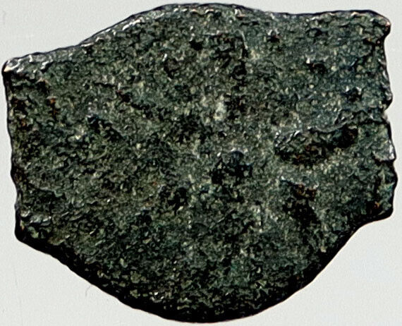 80BC Biblical Jerusalem Widow's Mite ALEXANDER JANNAEUS Coin HENDIN 1153 i121046