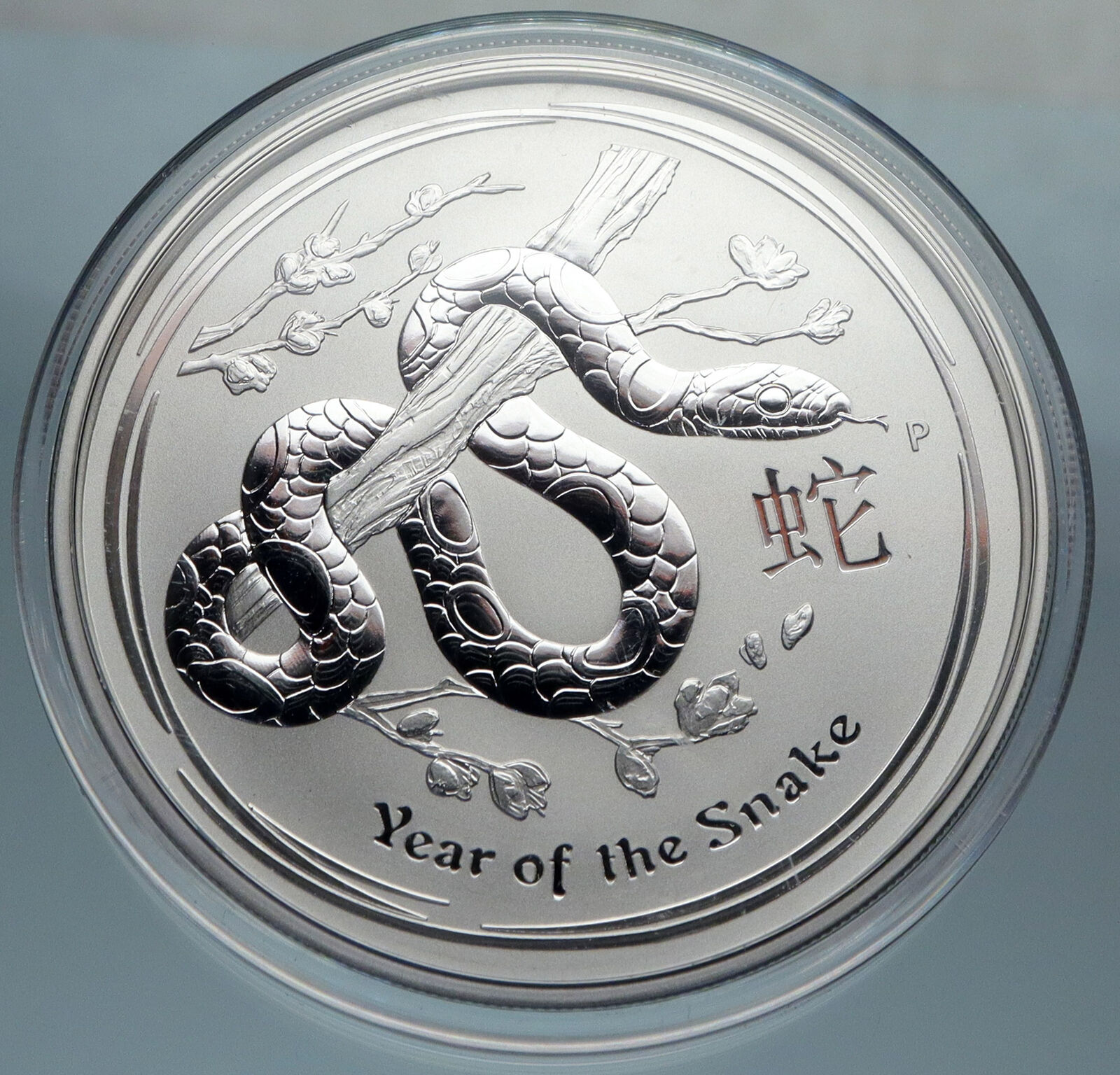2013 AUSTRALIA Elizabeth II Chinese Zodiac Snake Genuine Silver $2 Coin i82787