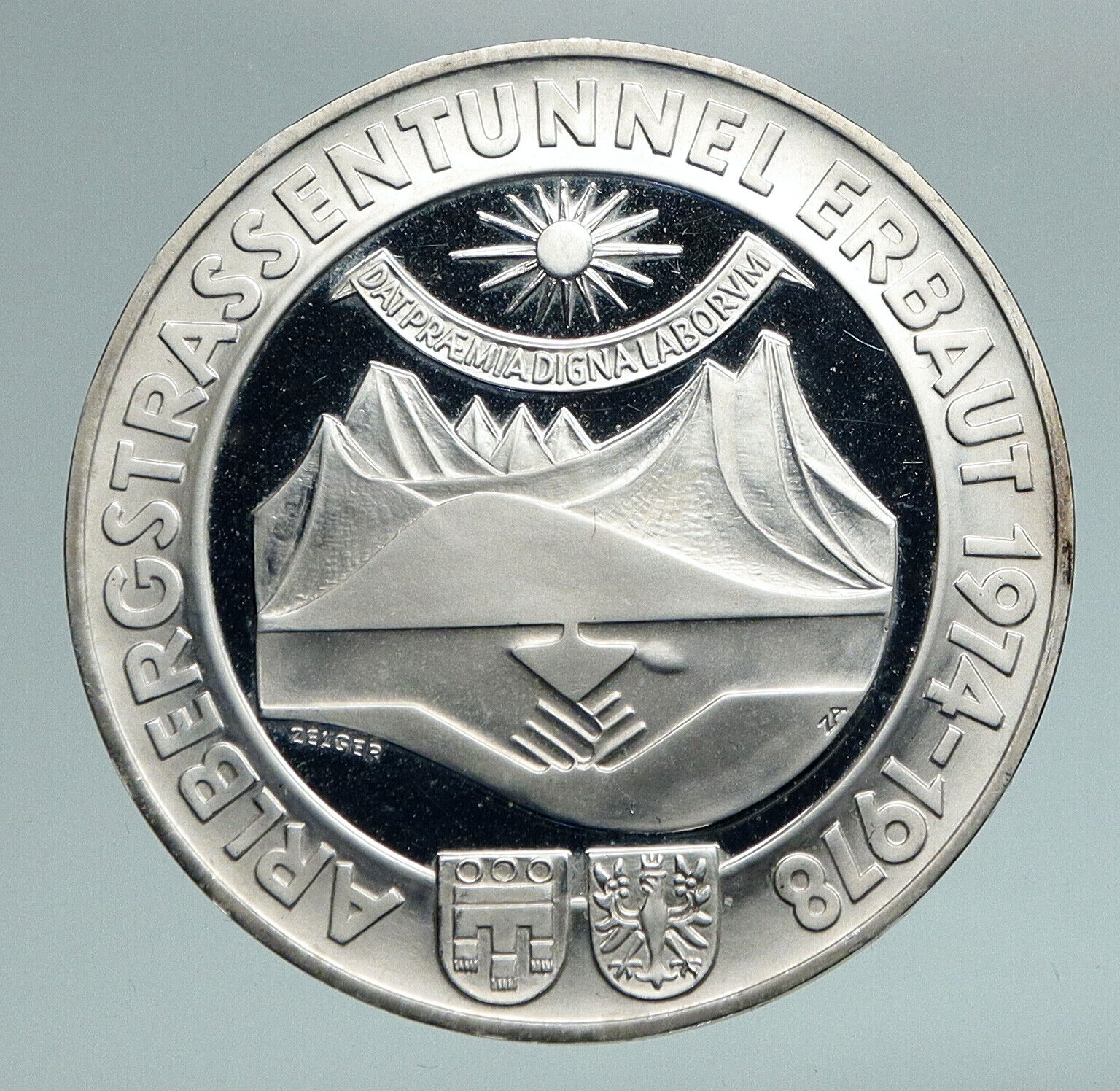 1978 AUSTRIA City of Villach Founding VINTAGE PF Silver 100 Shilling Coin i90979