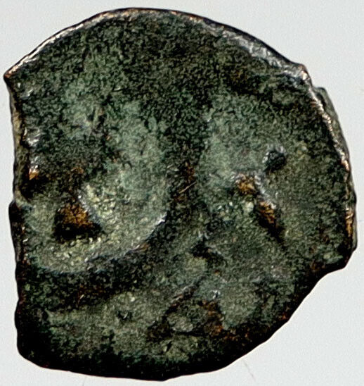 80BC Biblical Jerusalem Widow's Mite ALEXANDER JANNAEUS Coin HENDIN 1153 i121054