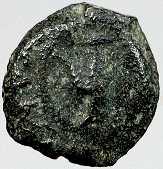 80BC Biblical Jerusalem Widow's Mite ALEXANDER JANNAEUS Coin HENDIN 1153 i121067