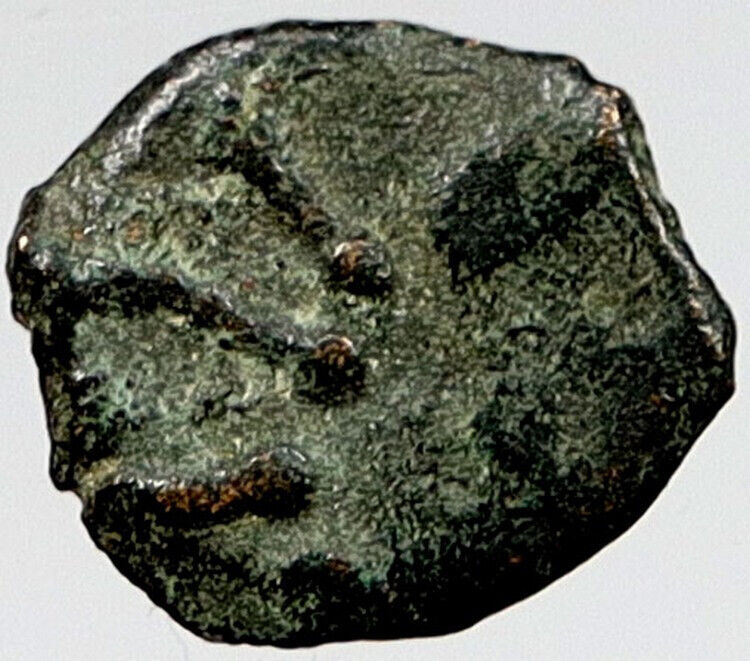 80BC Biblical Jerusalem Widow's Mite ALEXANDER JANNAEUS Coin HENDIN 1153 i121086