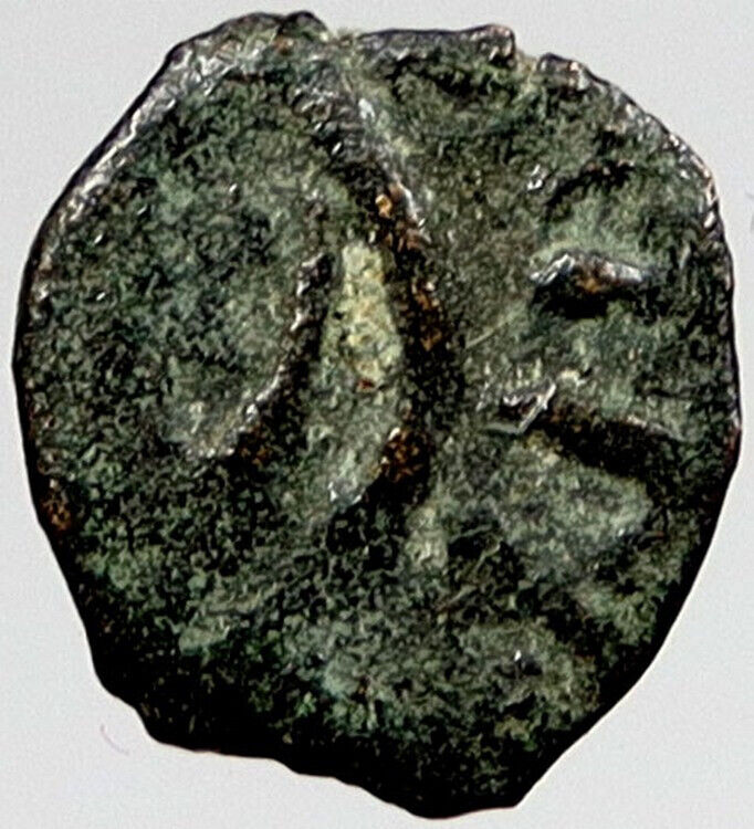 80BC Biblical Jerusalem Widow's Mite ALEXANDER JANNAEUS Coin HENDIN 1153 i121086