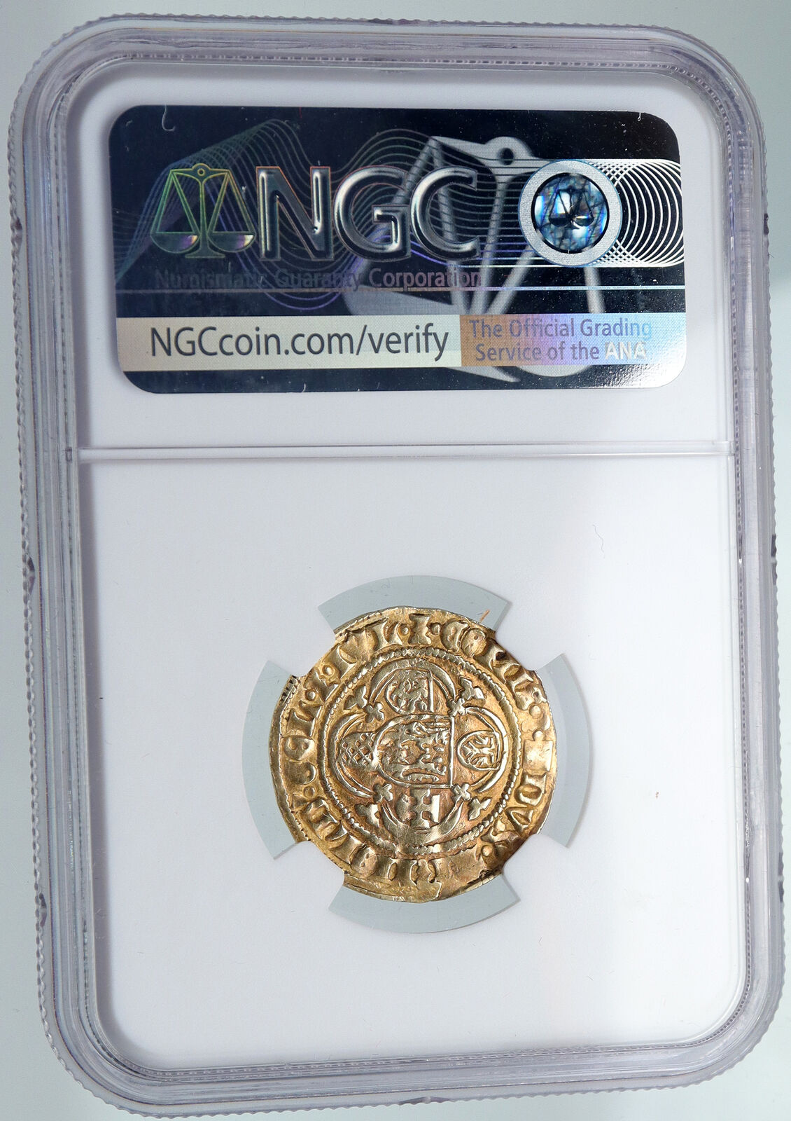 1423-72 NETHERLANDS Guelders DUKE ARNOLD EGMONT John Gold Florin Coin NGC i91588