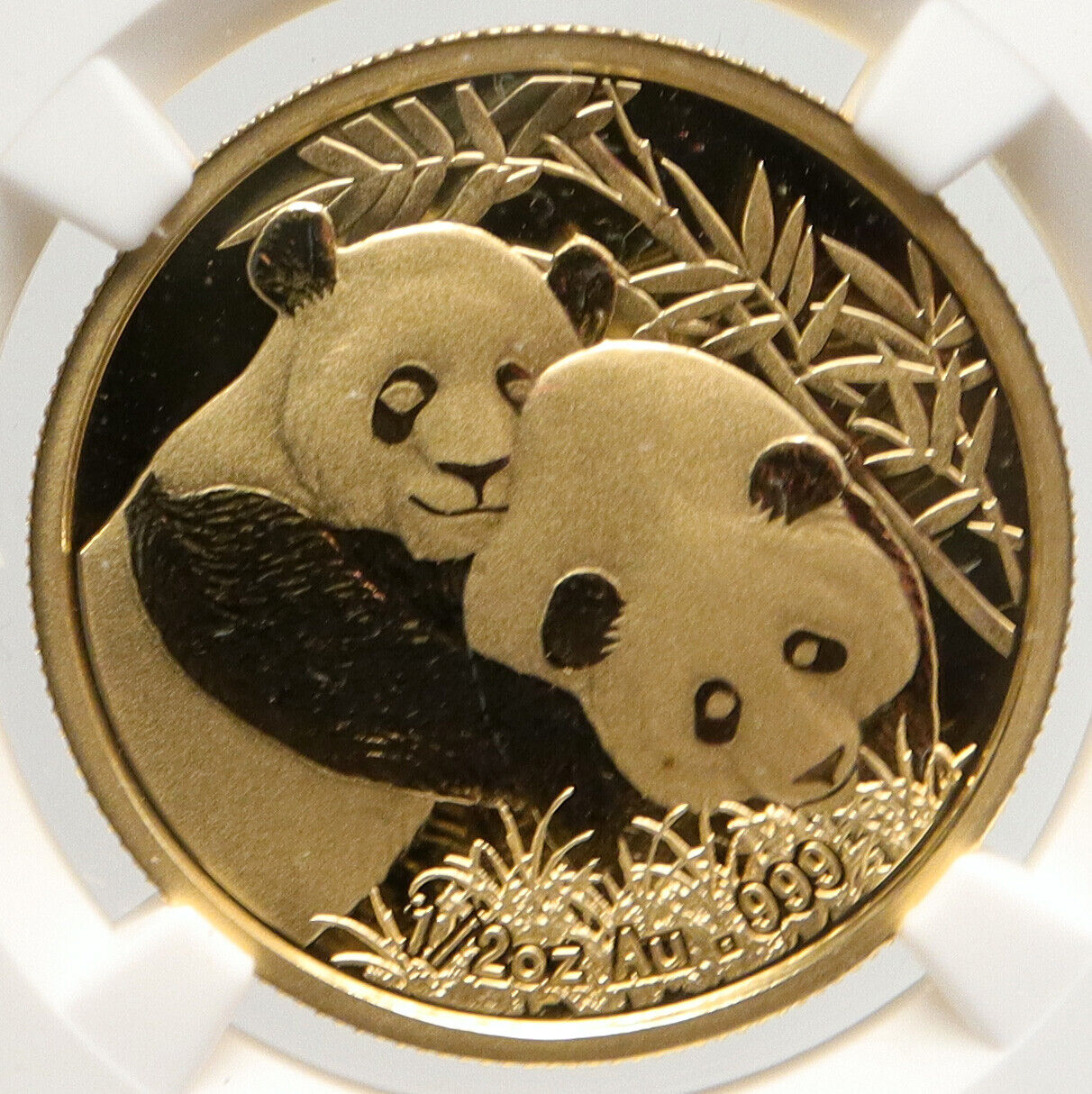 2012 CHINA Singapore MARINA Architecture PANDAS 1/2 OZ PROOF Gold Medal i93115