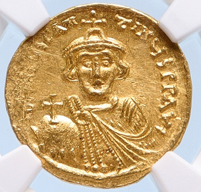 CONSTANS II Pagonatos 641AD Gold Solidus Byzantine NGC Certified MS Coin i58165