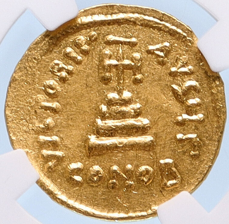 CONSTANS II Pagonatos 641AD Gold Solidus Byzantine NGC Certified MS Coin i58165