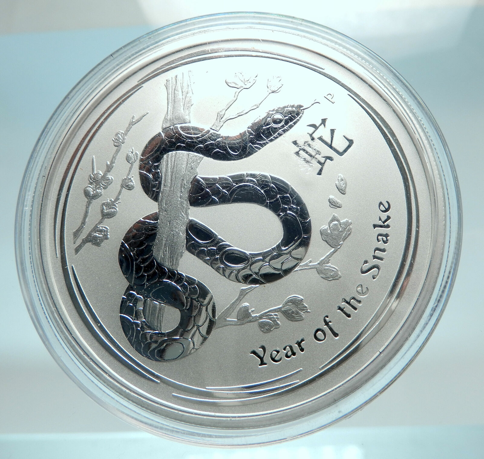 2013 AUSTRALIA Elizabeth II Chinese Zodiac Snake Genuine Silver $2 Coin i79471