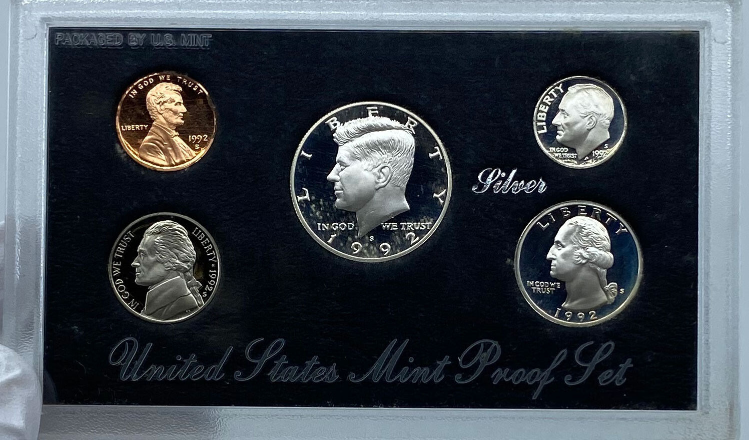 1992 S United States of America US Mint PROOF COINS w SILVER TYPES Set i121210