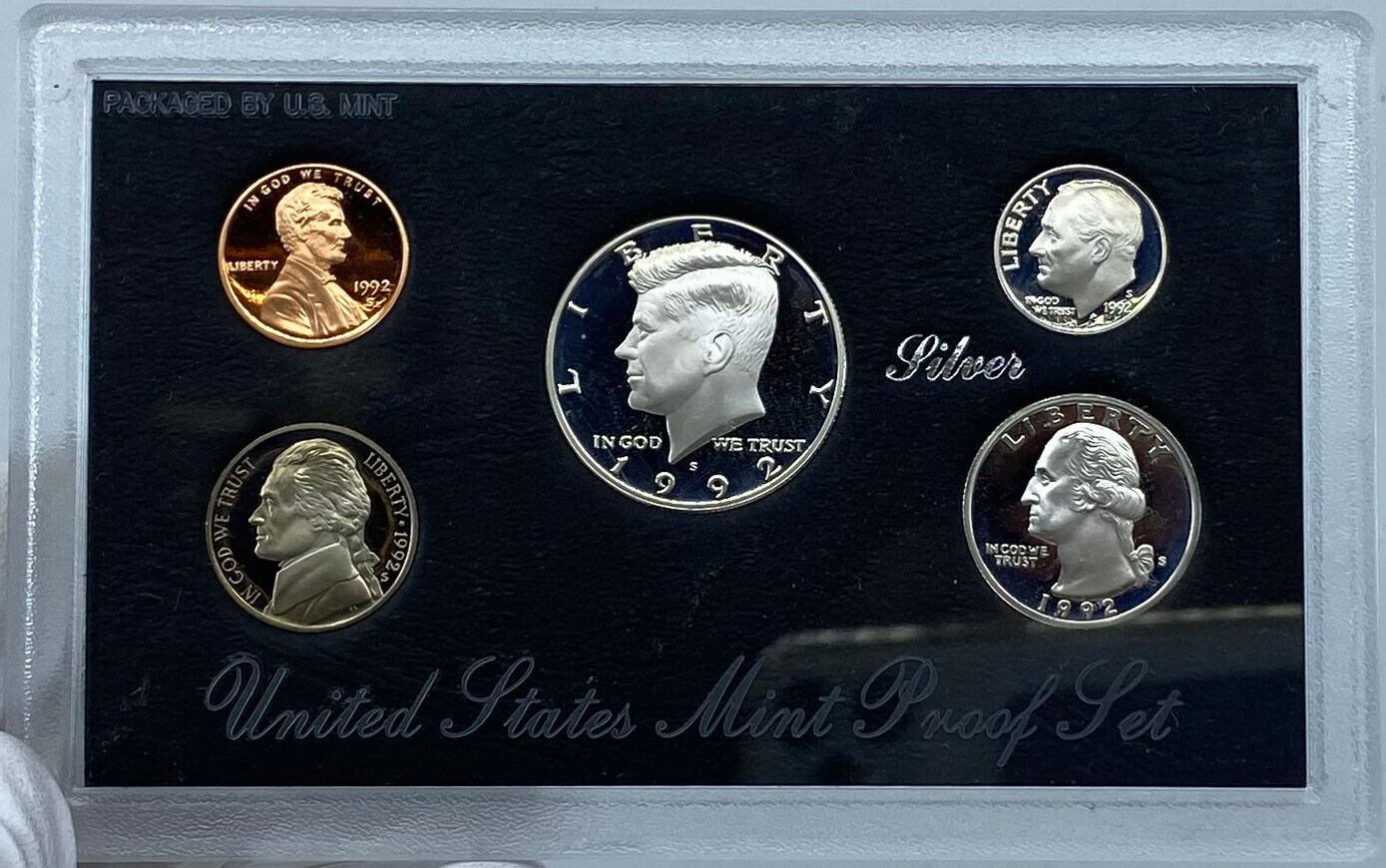 1992 S United States of America US Mint PROOF COINS Set w SILVER TYPES i121205