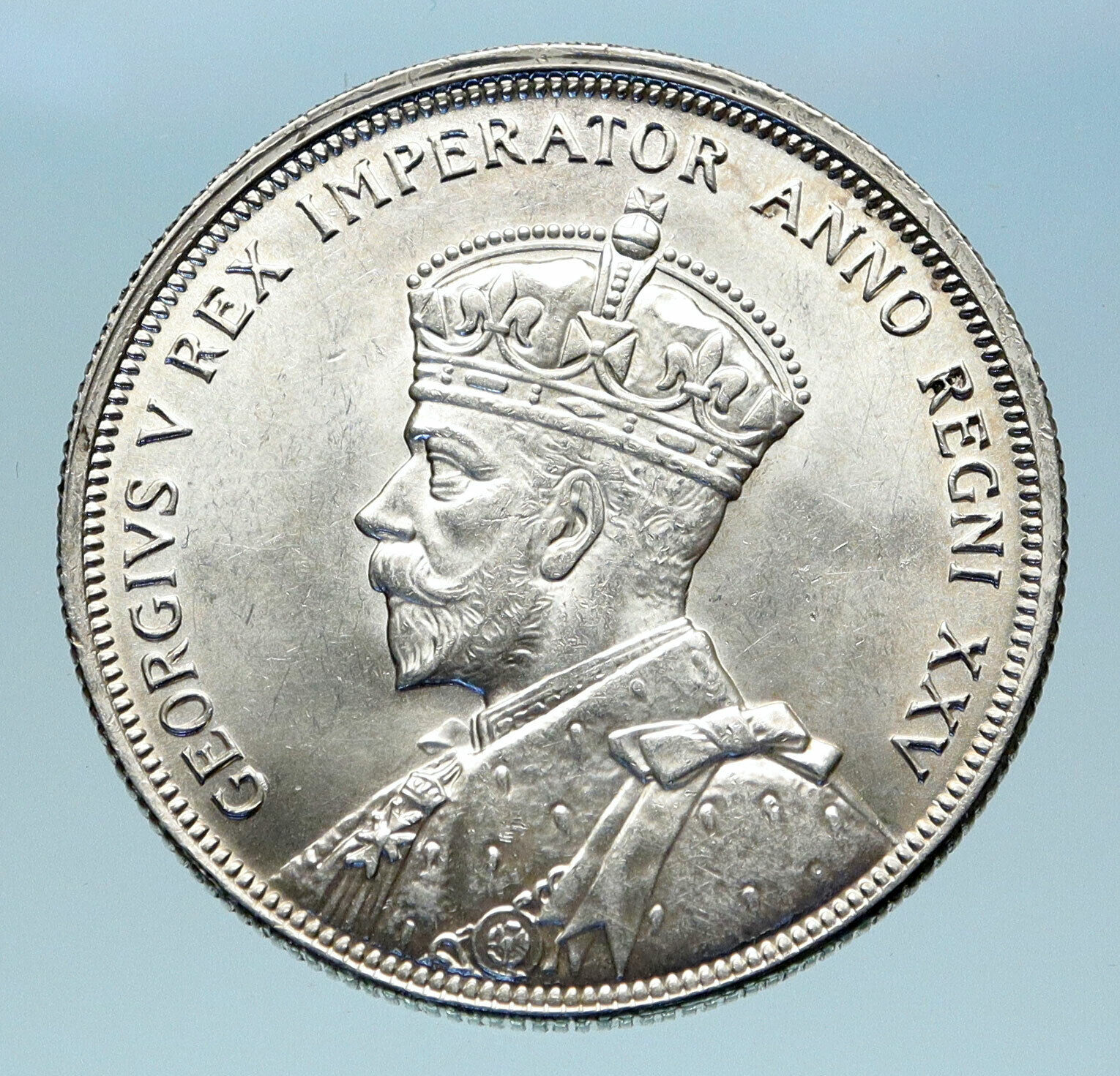 1935 CANADA under UK King GEORGE V Voyagers Genuine Silver Dollar Coin i82975