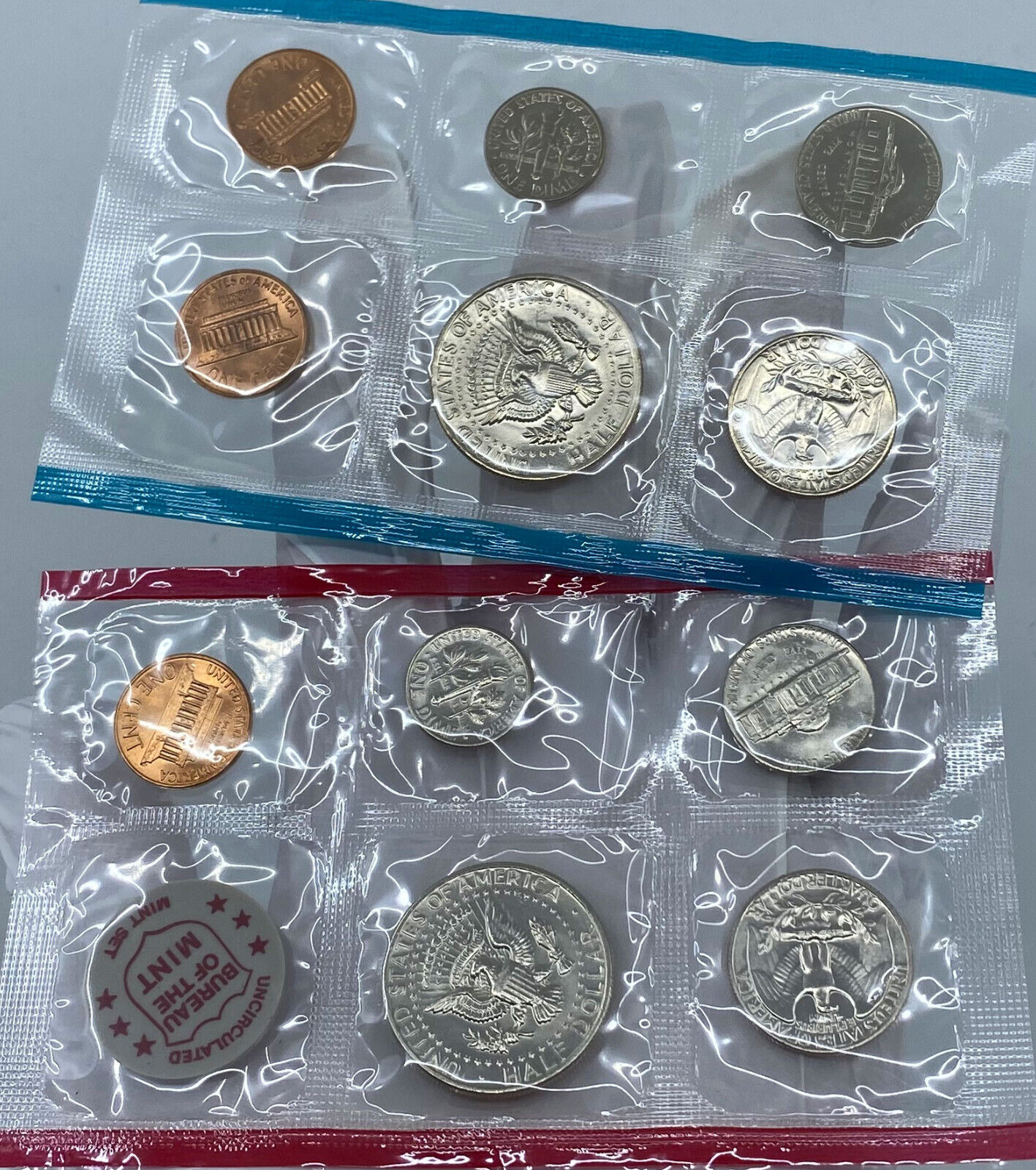 1972 United States of America US Mint UNCIRCULATED COINS Collection Set i121338