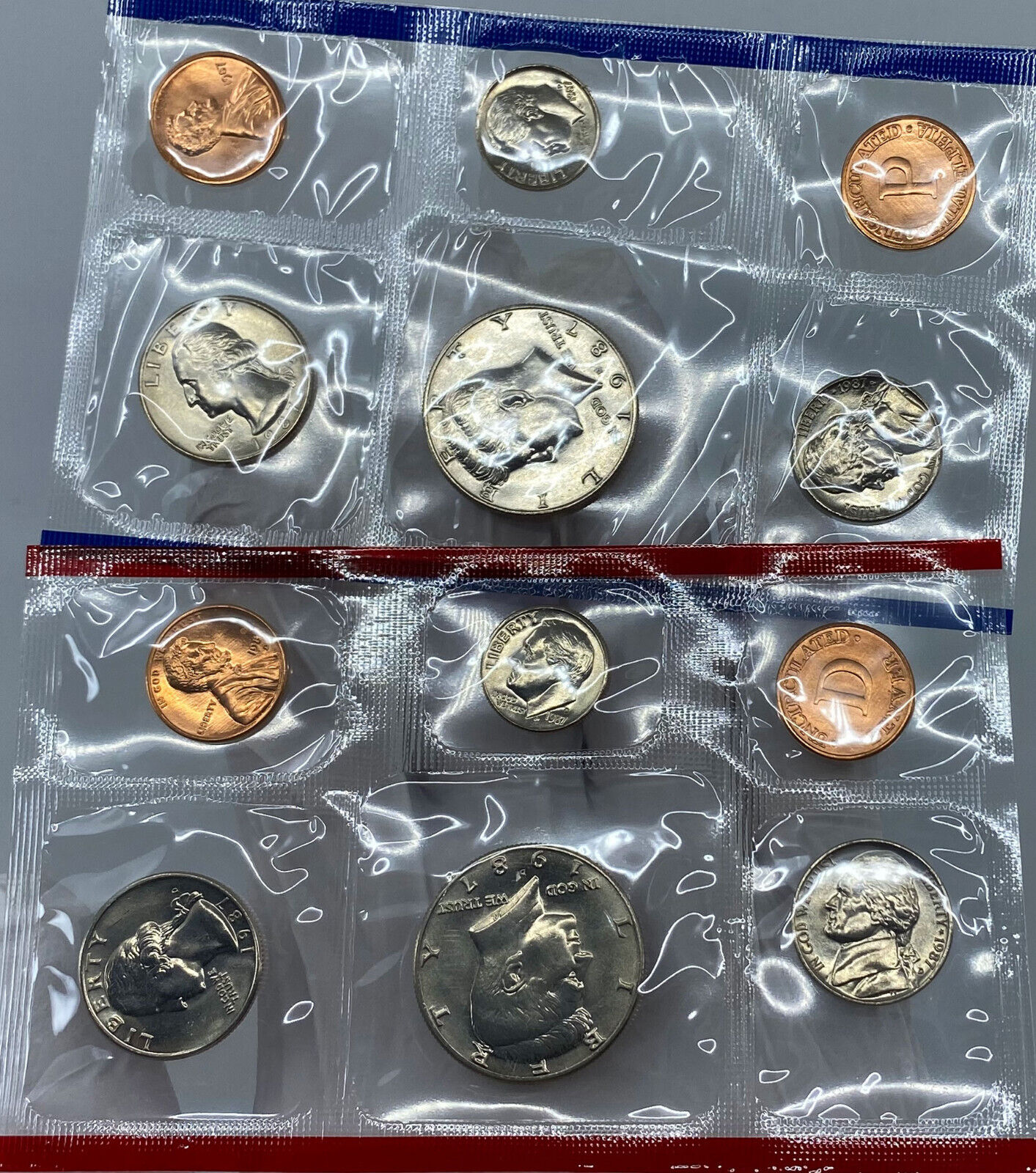 1987 United States of America US Mint UNCIRCULATED COINS Collection Set i121342