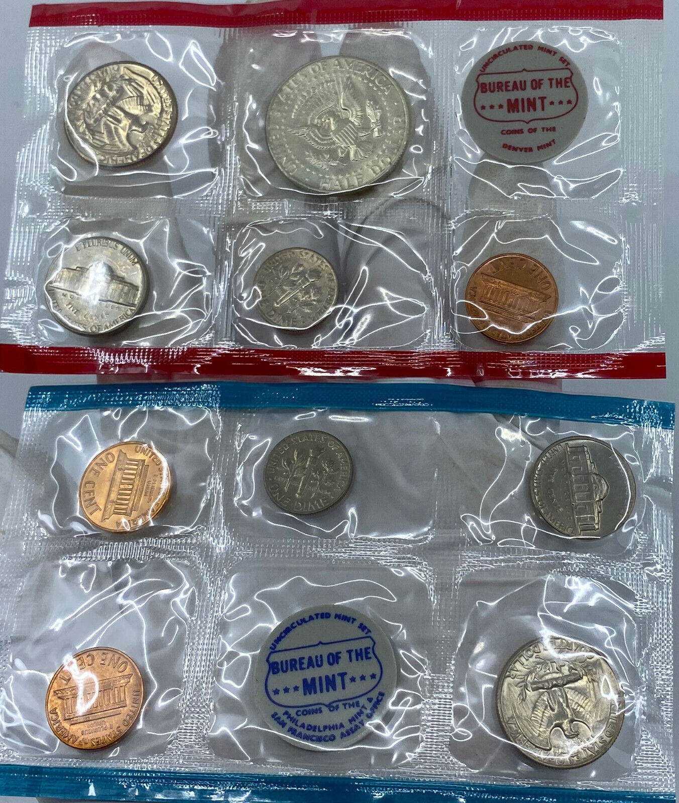 1970 United States of America US Mint UNCIRCULATED COINS Collection Set i121410