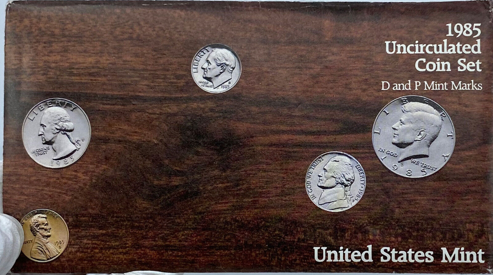 1985 United States of America US Mint UNCIRCULATED COINS Collection Set i121390