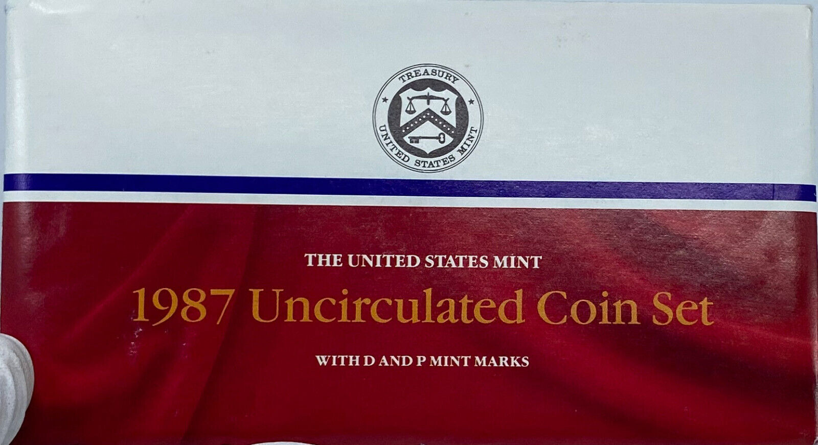 1987 United States of America US Mint UNCIRCULATED COINS Collection Set i121391