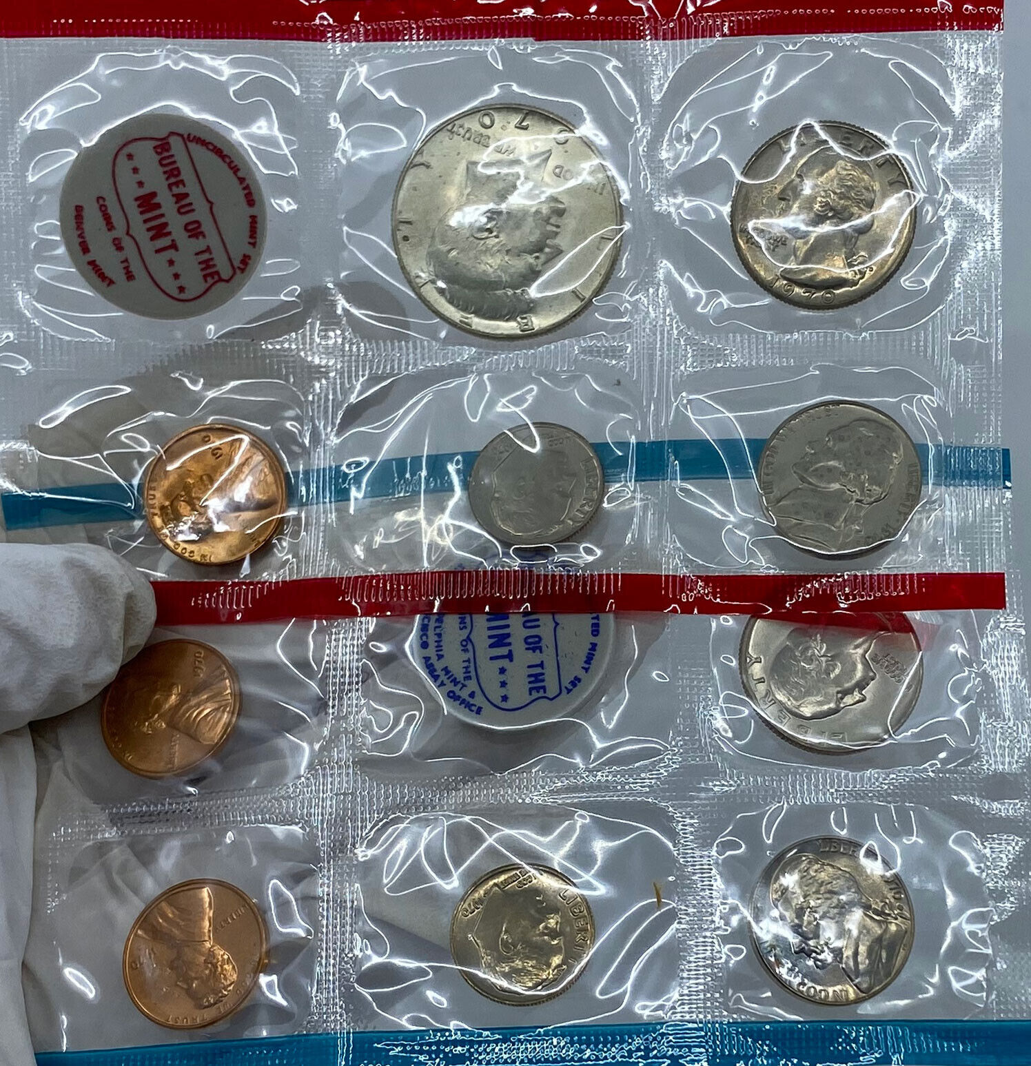 1970 United States of America US Mint UNCIRCULATED COINS Collection Set i121400