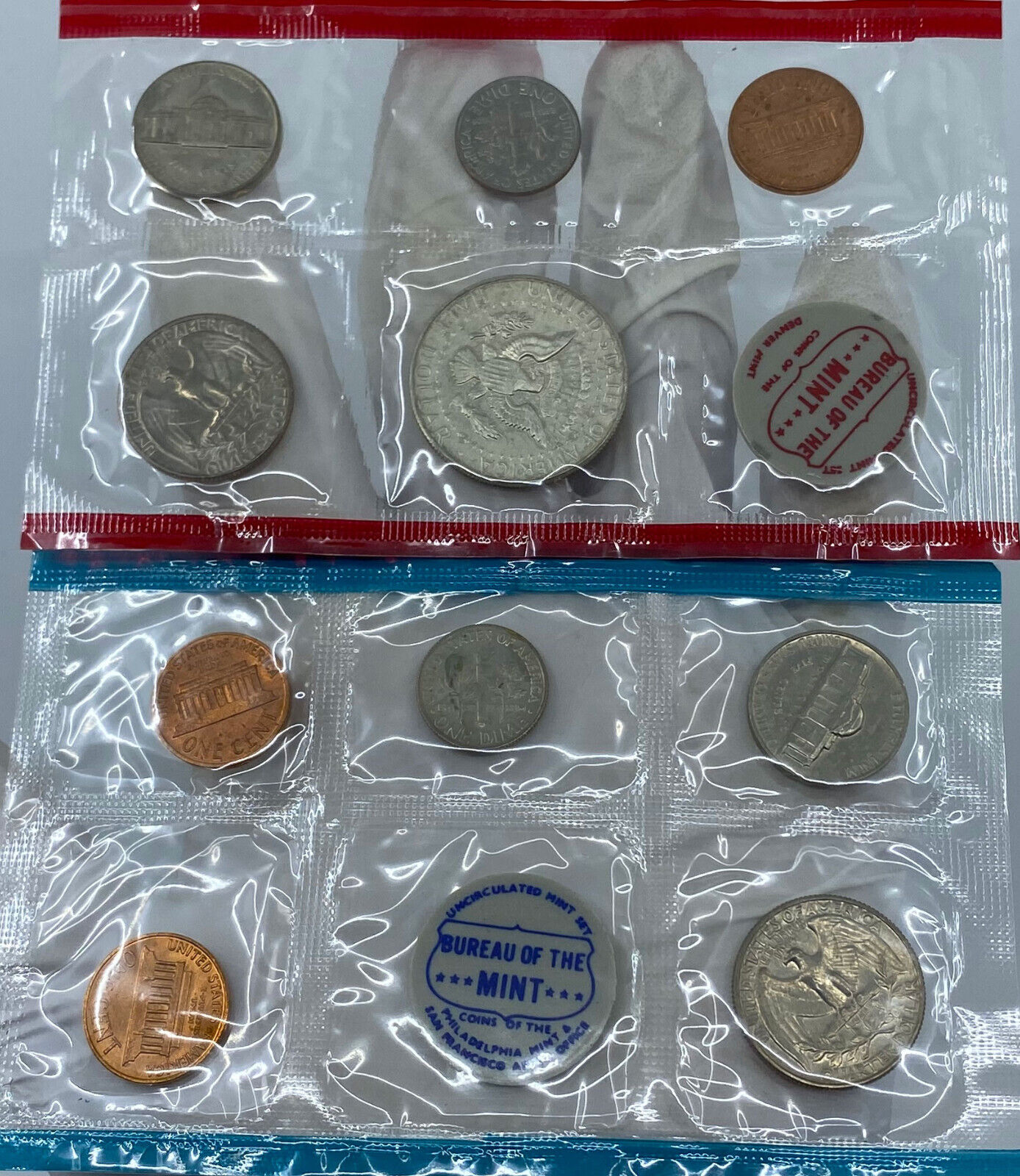 1969 United States of America US Mint UNCIRCULATED COINS Collection Set i121411