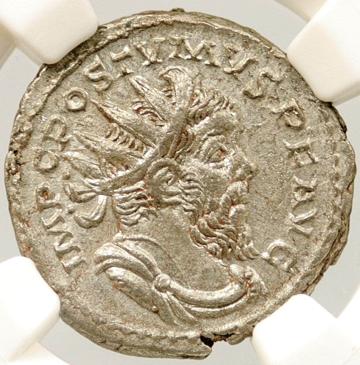 POSTUMUS 263AD Cologne Authentic Ancient Roman Billon Silver Coin NGC i121415