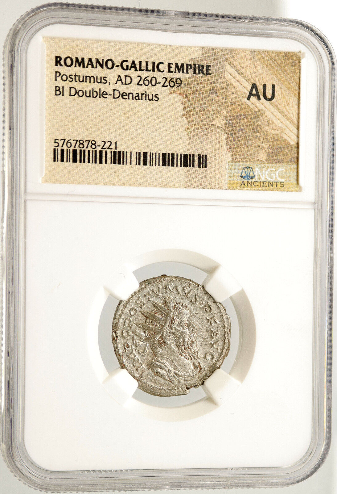 POSTUMUS 263AD Cologne Authentic Ancient Roman Billon Silver Coin NGC i121415