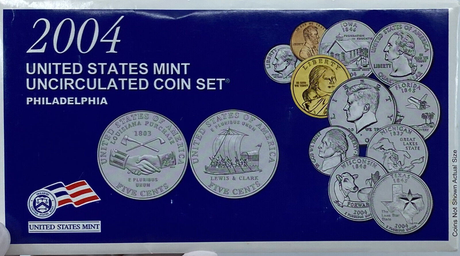 2004 United States of America US Mint COINS Set w STATE QUARTERS i121317