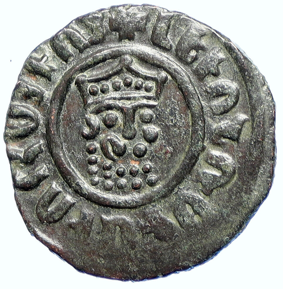 1198 CILICIAN ARMENIA King Levon I LEO THE GREAT Old Medieval Tank Coin i107542