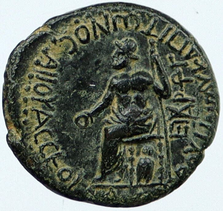 NERO 54-68AD Acmonea Phrygia Authentic Original Ancient Roman Coin ZEUS i118082