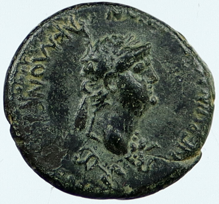 NERO 54-68AD Acmonea Phrygia Authentic Original Ancient Roman Coin ZEUS i118082