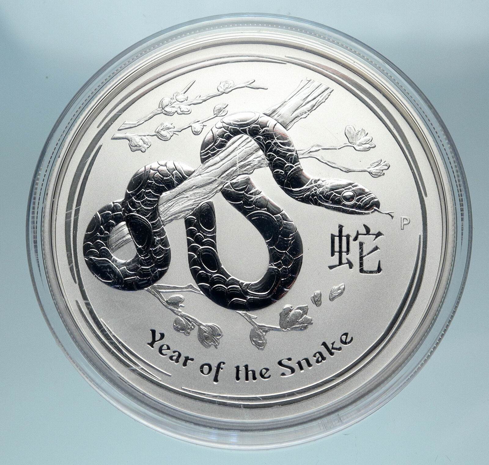 2013 AUSTRALIA Elizabeth II Chinese Zodiac Snake Genuine Silver $2 Coin i83186